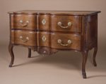 French Rgence, Walnut, Two-Drawer Commode Attributed to Pierre Hache 